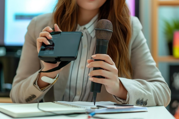 Photographer reviewing a portfolio spread